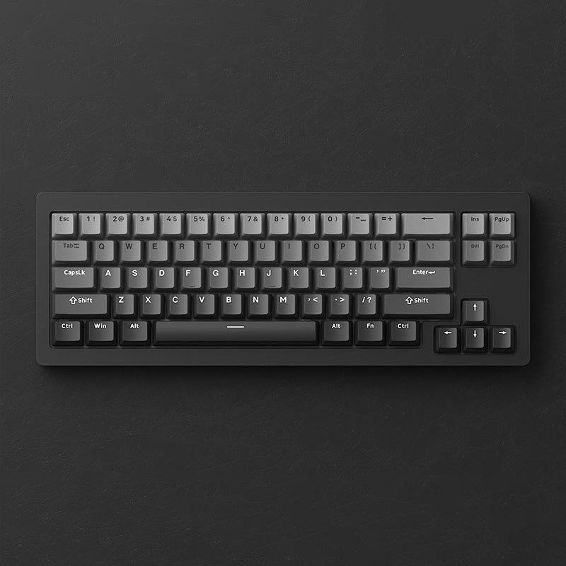 Pbt кейкапи gradient black grey