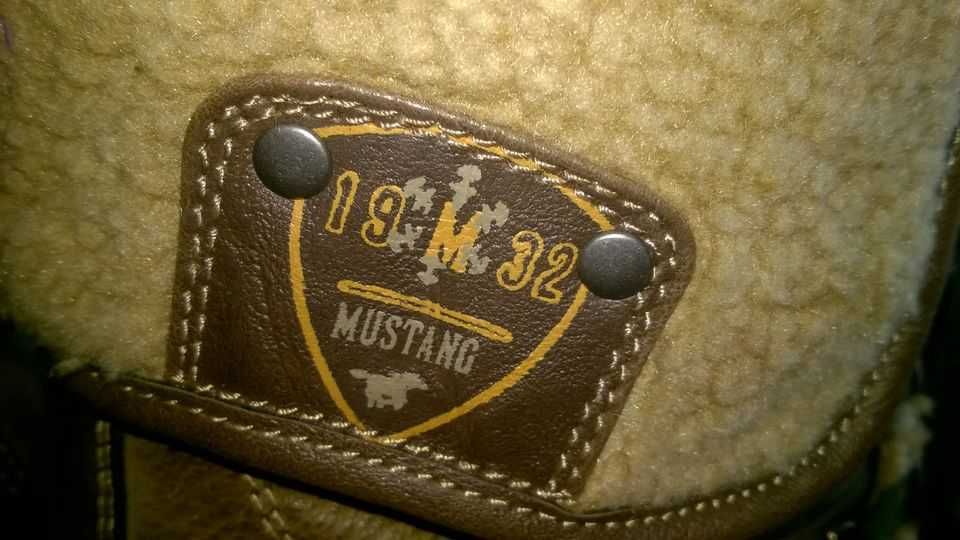 buty obuwie botki mustang skóra oryginalne