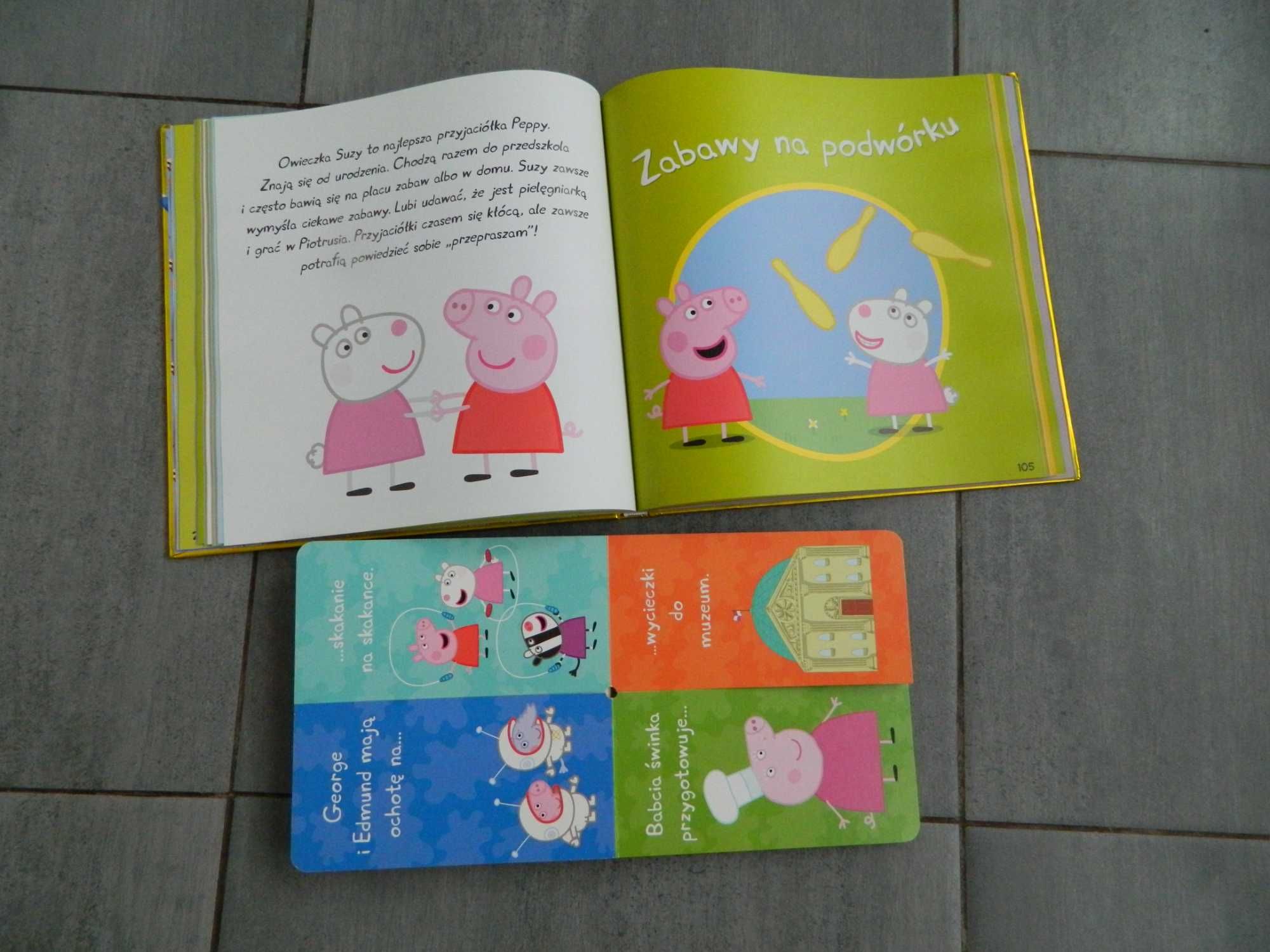 Świnka Peppa domek basen + książki  - zestaw