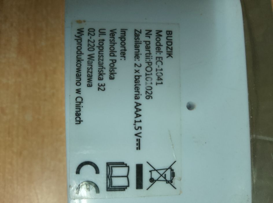 Zegar budzik elektroniczny