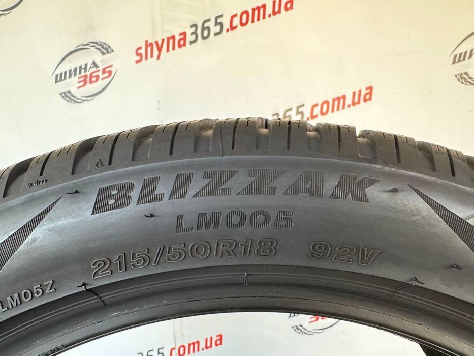 215/50 r18 bridgestone blizzak lm005 7mm шини бу зима