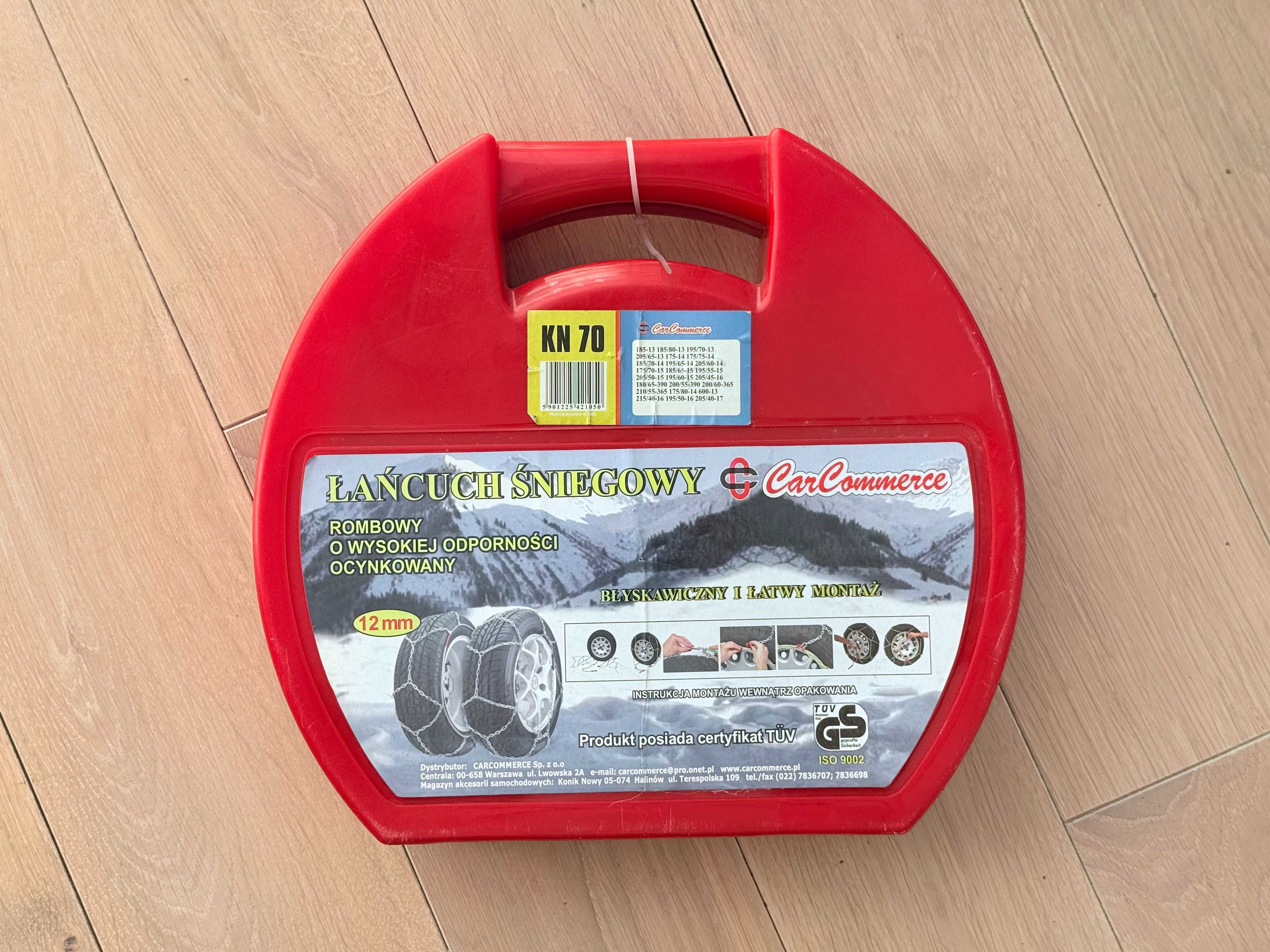 Łańcuchy śniegowe CarCommerce 12 mm - NOWE