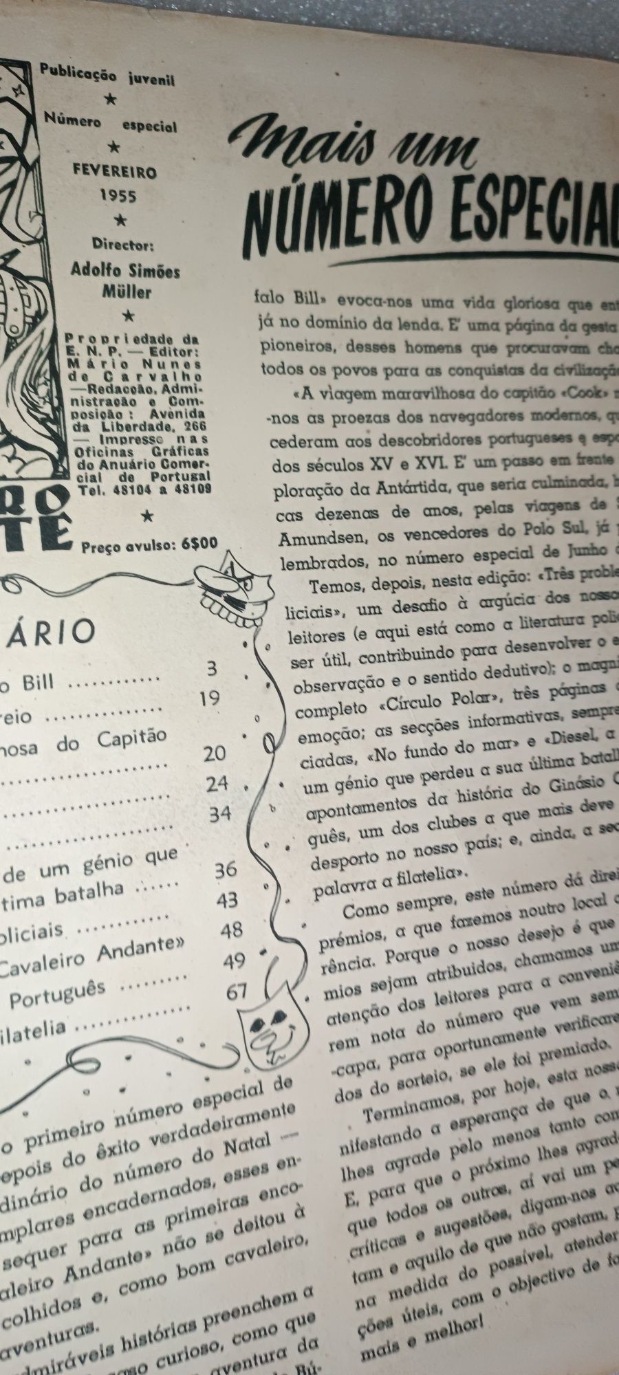 Cavaleiro andante edição especial  fevereiro 1955