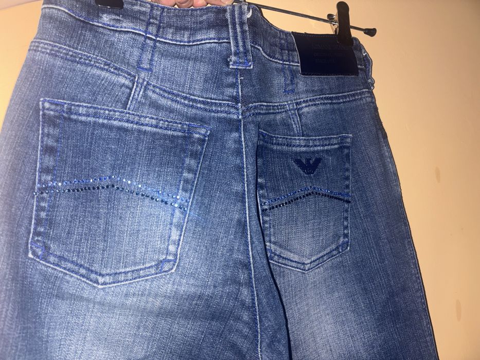 Jeansy armani niebieskie