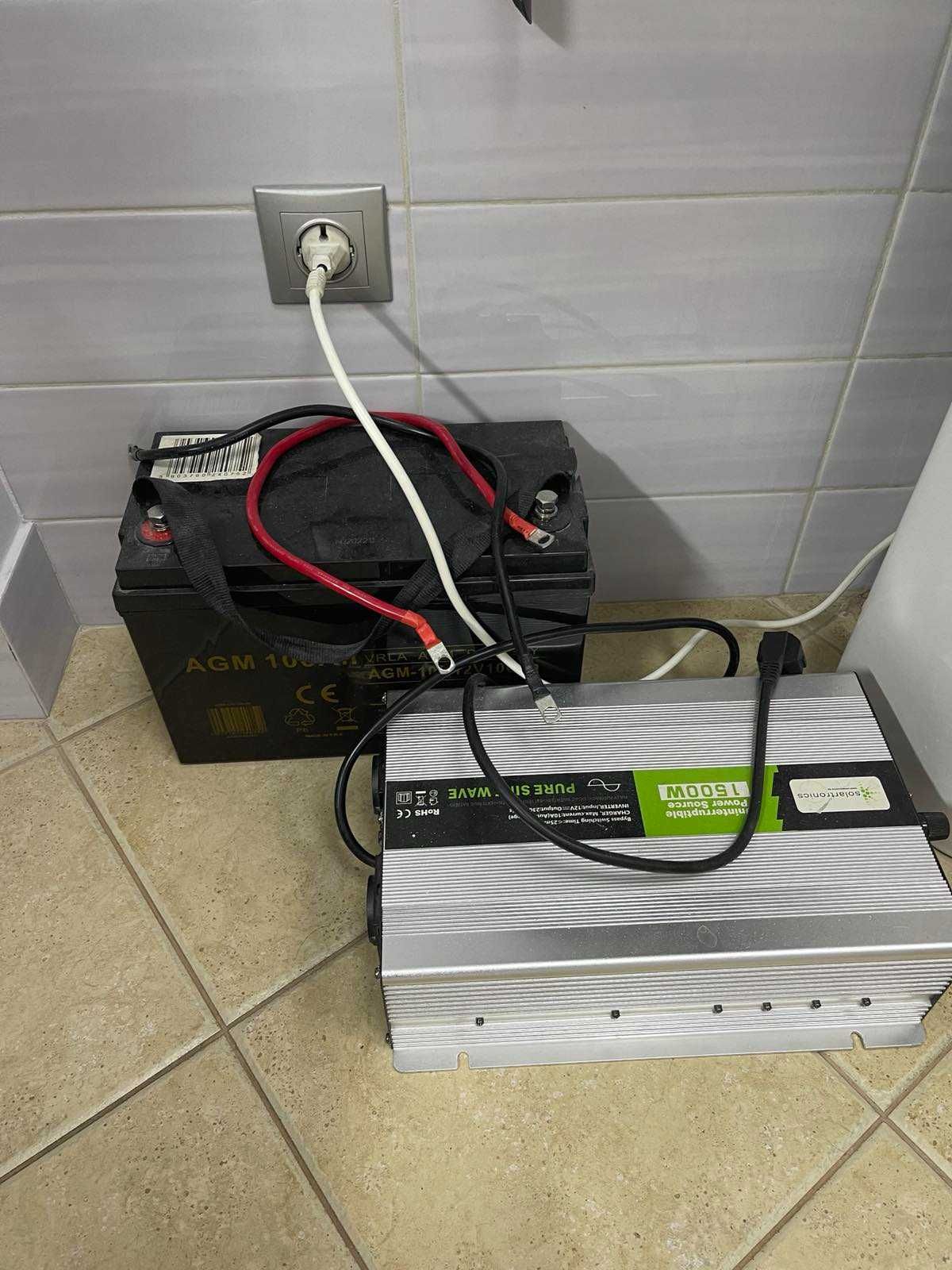 Перетворювач напруги UPS 12V NPS 1500 Watt pure SINUS UPS Inverter