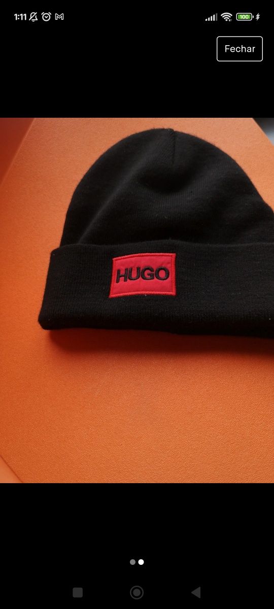 Gorro Hugo Boss original como novo