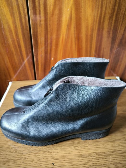 Кожаные полуботинки на цегейке 45