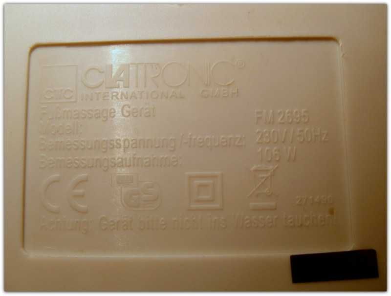 Masażer do stóp CLATRONIC FM 2695 BODY CARE