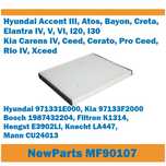 Filtr kabinowy MF90107 Hyundai Kia zamiennik Filtron K1314
