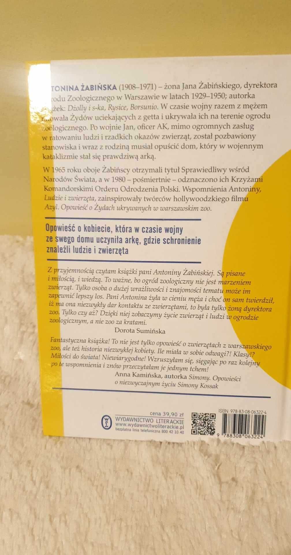 Ludzie i zwierzęta Antonina Żabińska