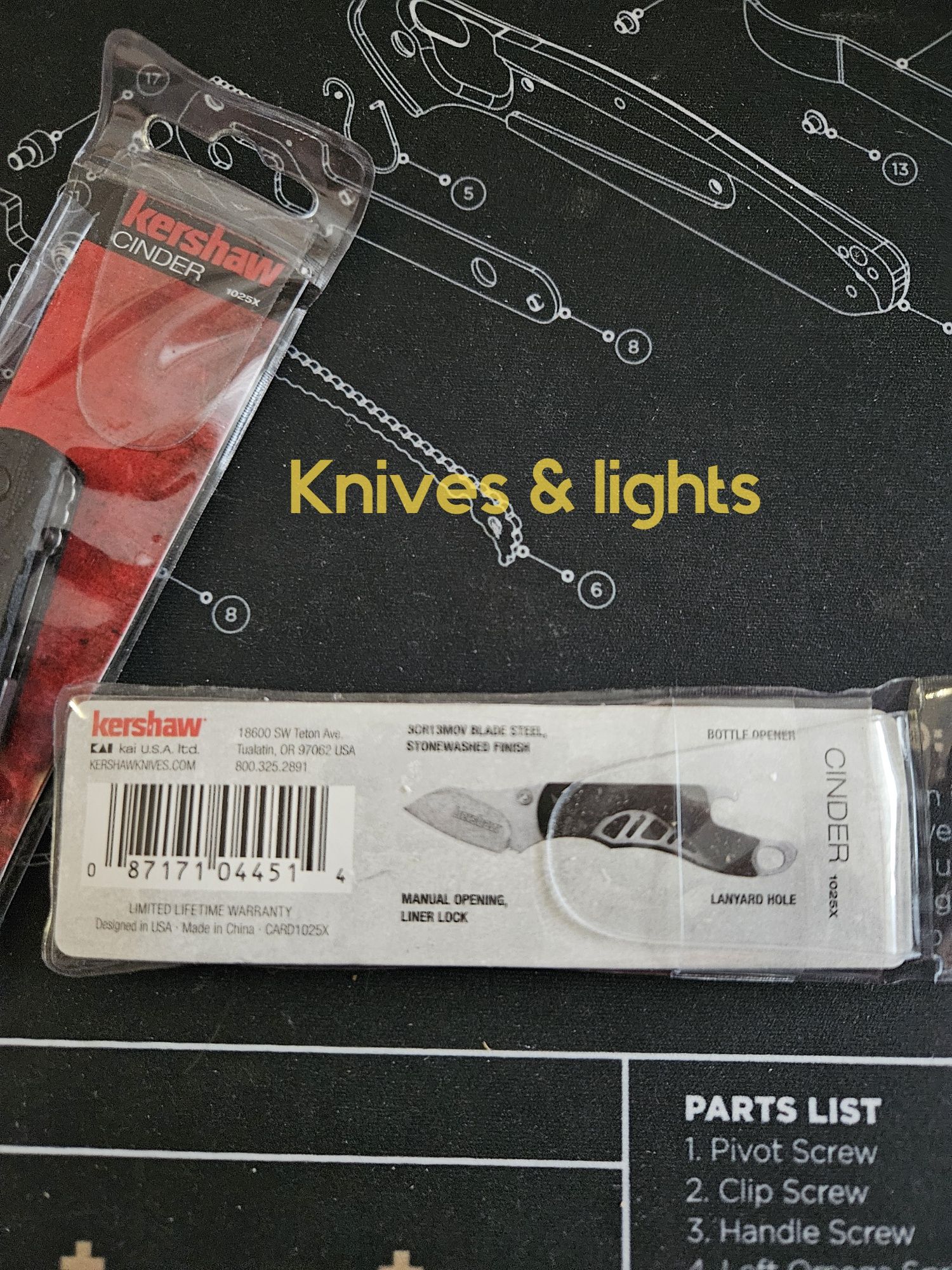 Kershaw Cinder 1025X, міні ніж