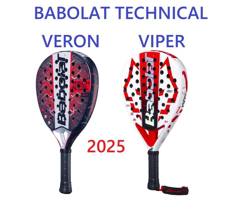 Ракетка для паділа, паділ-тенісу Babolat Technical Veron та Viper 2025