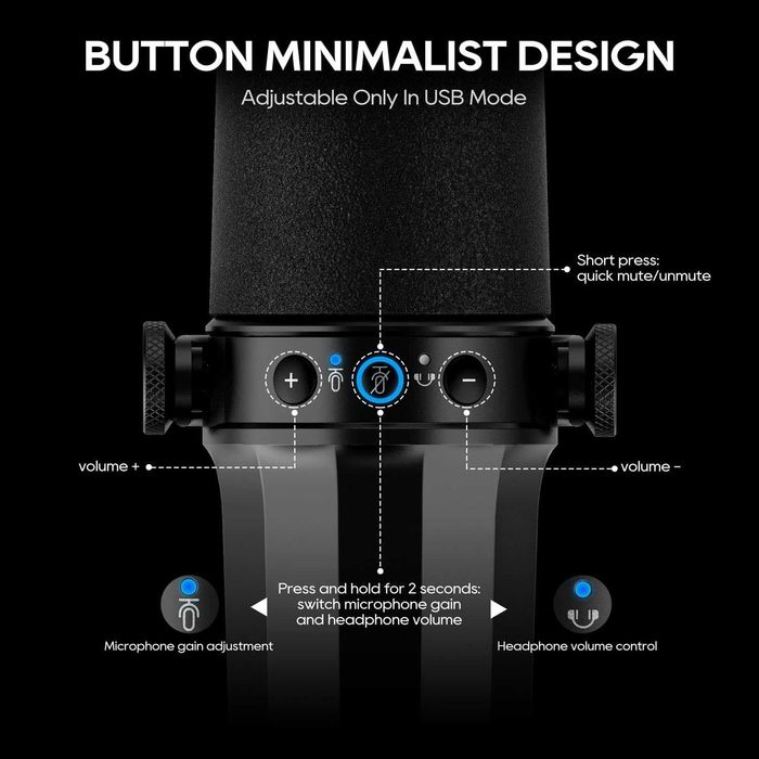 Mikrofon dynamiczny wokalny Fduce SL40 USB/XLR