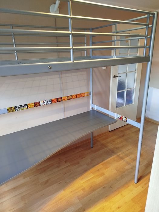 Łóżko antresola z biurkiem, młodzieżowe, dziecięce