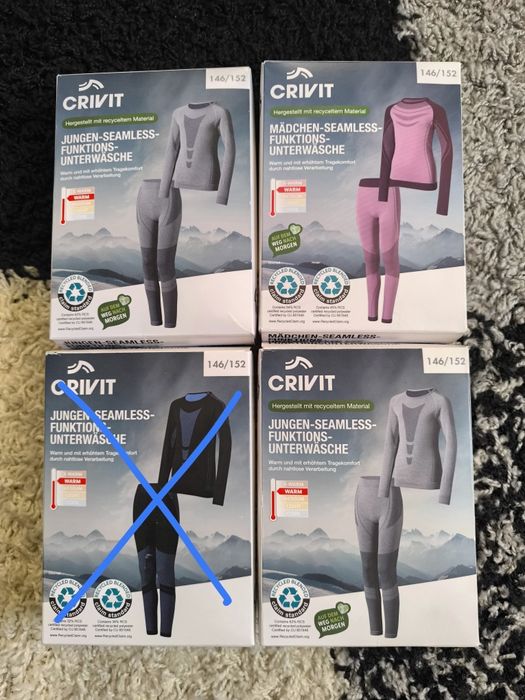 Термобілизна дитяча Crivit, Lupilu