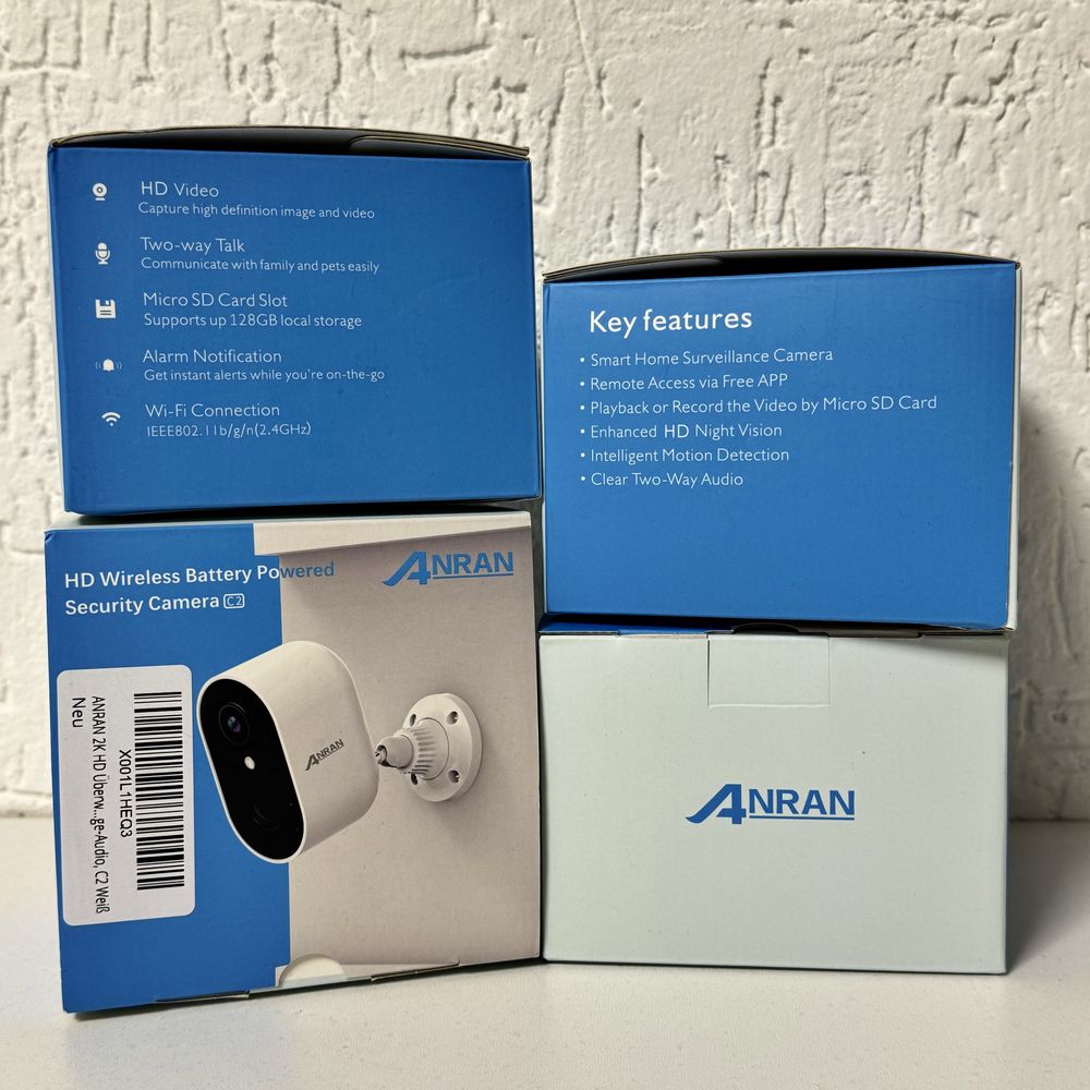 Нова IP/Камера/відеокамера спостереження ANRAN 2K HD C2 3.0 Мп ІР