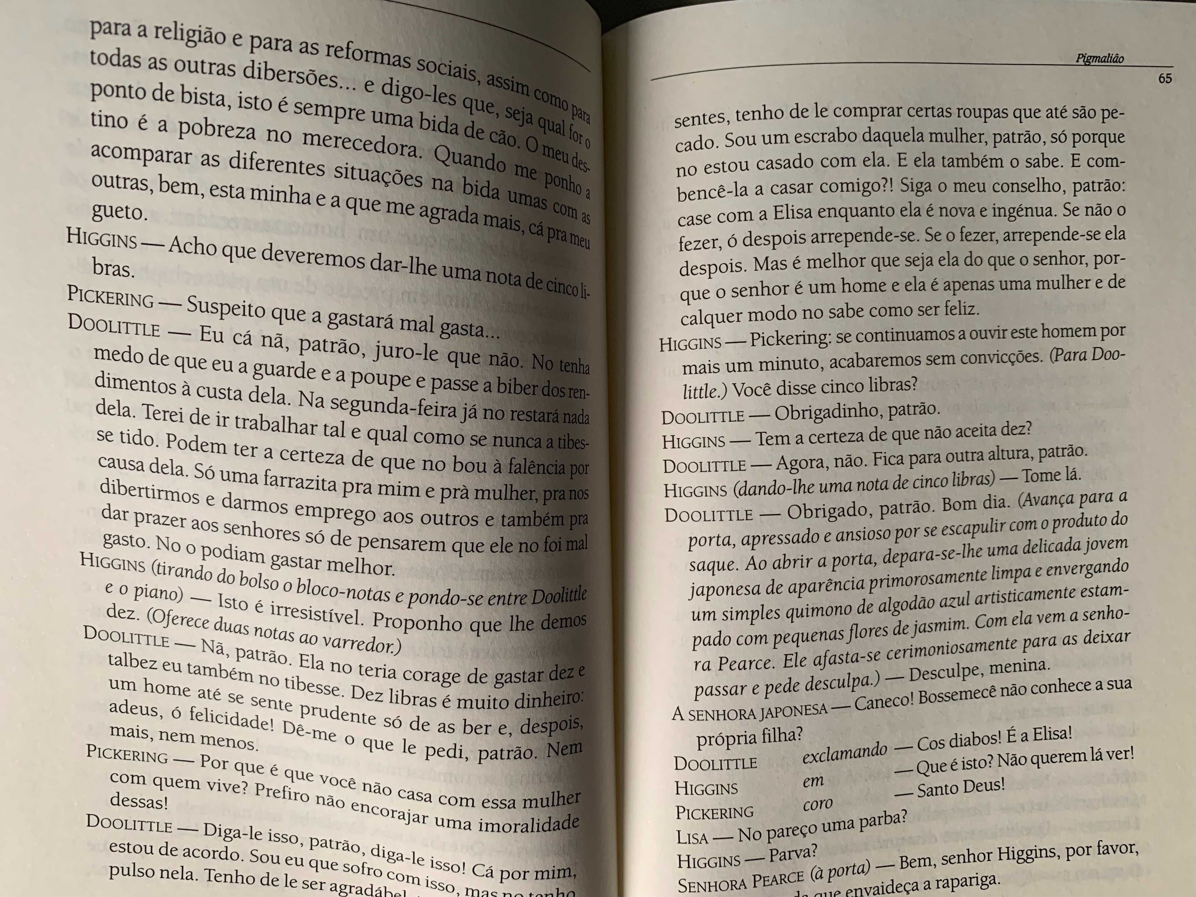 Pigmalião, de George Bernard Shaw