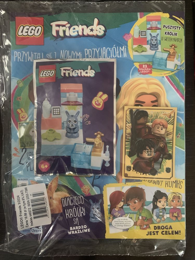 Gazetka Lego Friends+zabawka Puszysty Królik u weterynarza+karta