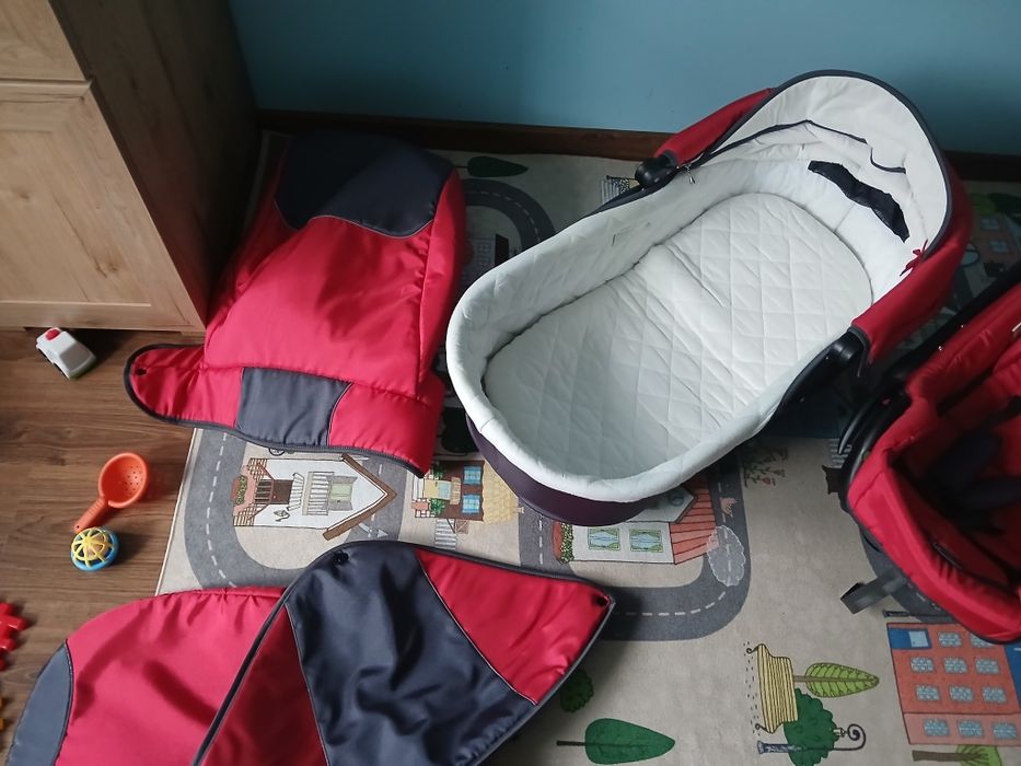 Wózek 3 w 1 w dobrym stanie.