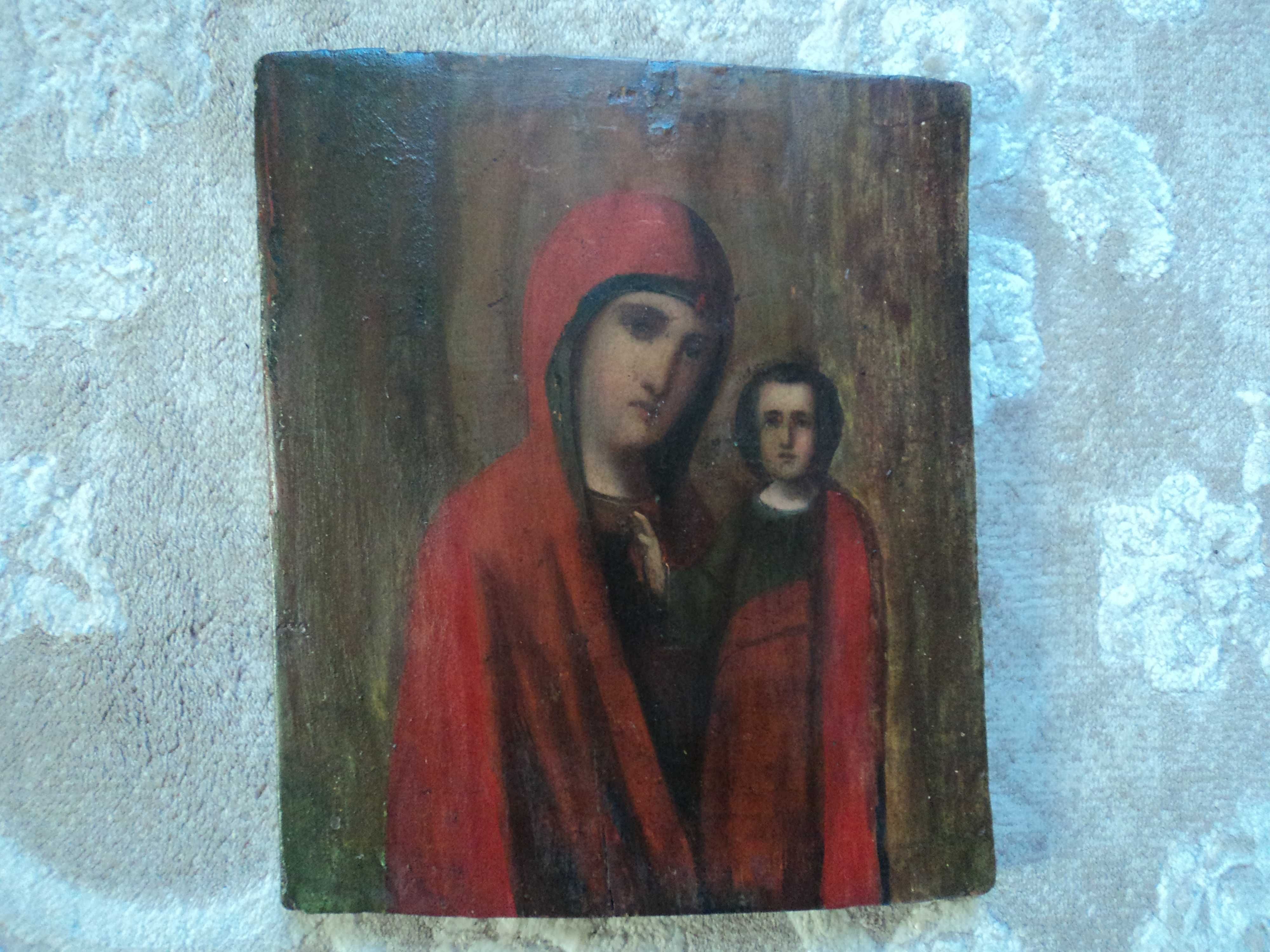 Икона Пр. Богородица + медный оклад (бонус), 26х31 см