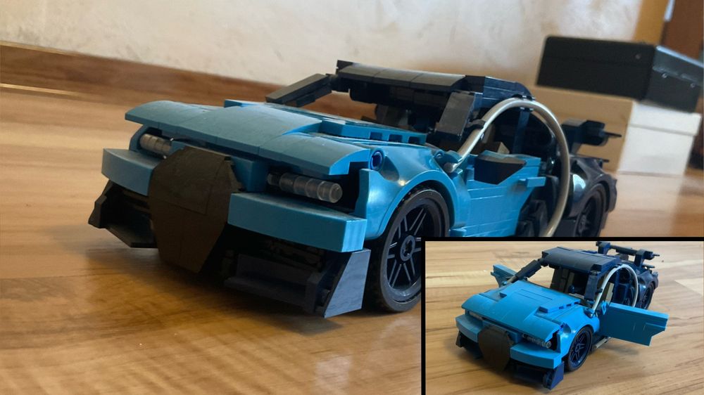 Гоночна машина з конструктора технік