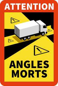 Autocolantes stickers para camions ''Angles Morts''