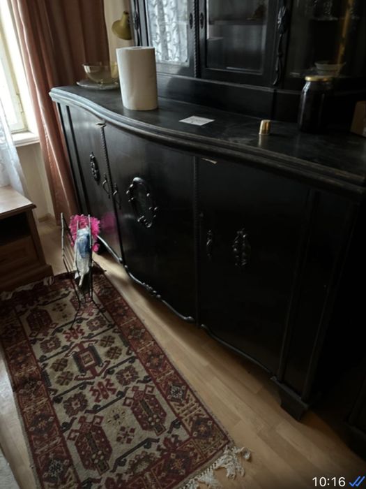 Kredens 2 czesciowy czarny