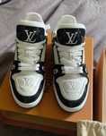 ButyBlack LouisVuitton LvDamskie i MęskieCasualoweTrampki Trainer,45