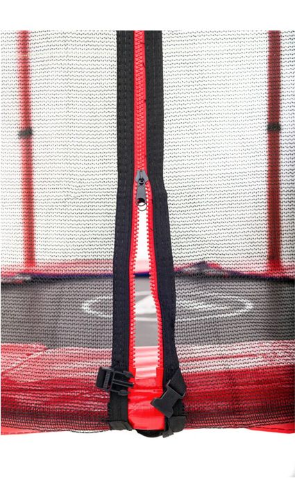 Батут Atleto 140 см із сіткою червоний