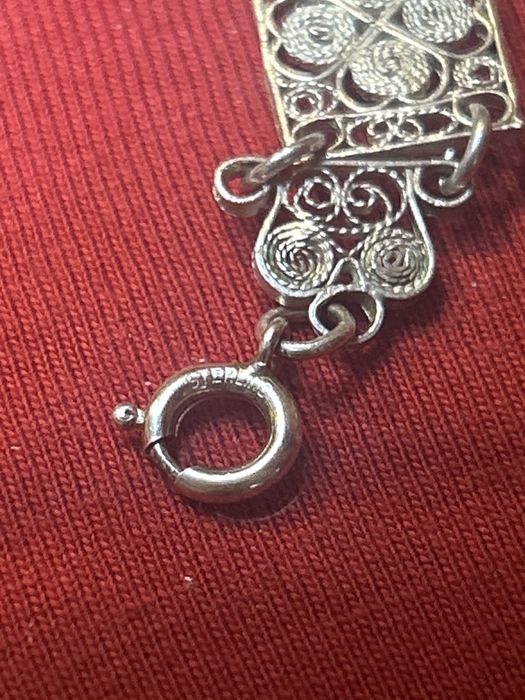 Filigranowa bransoleta srebrna