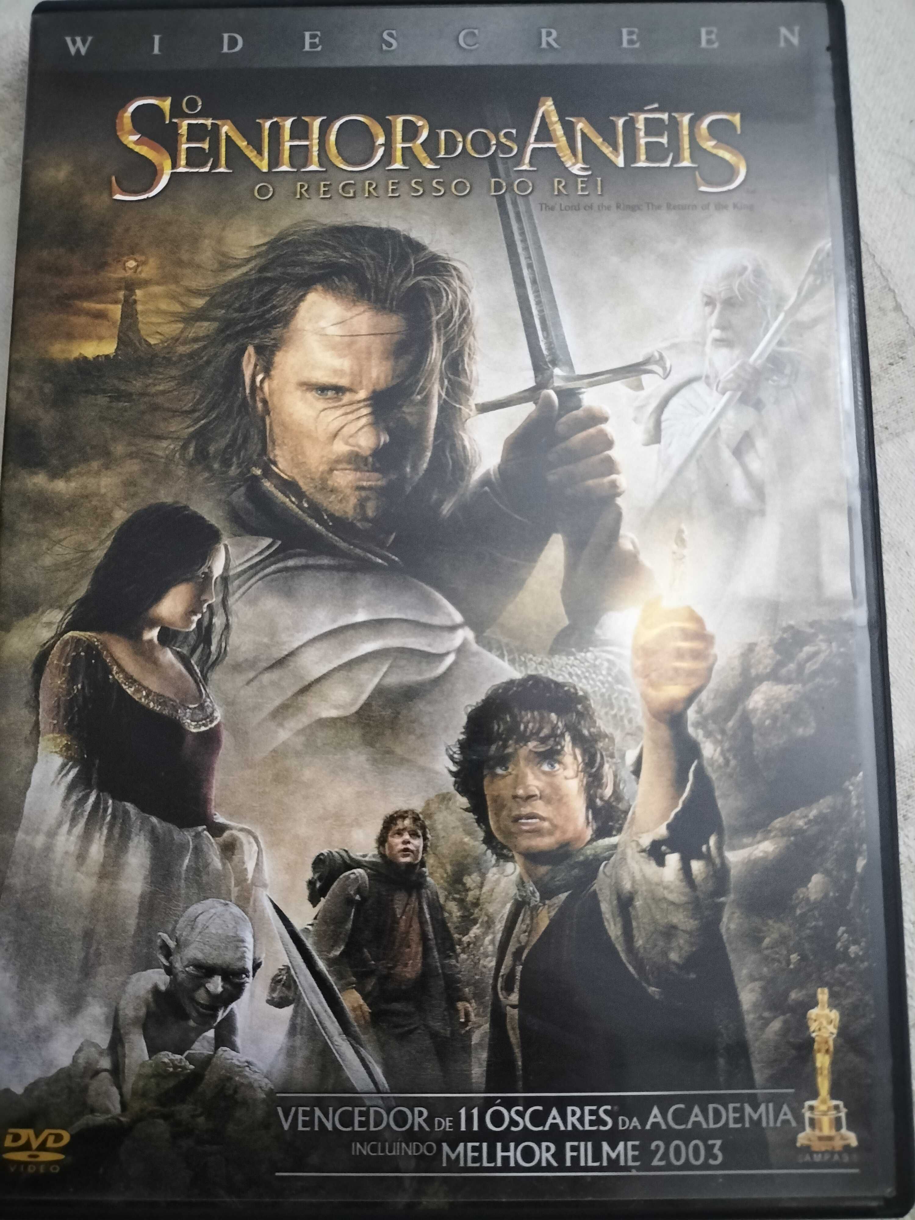 DVD O Senhor dos Anéis, O Regresso do Rei em ótimo estado.