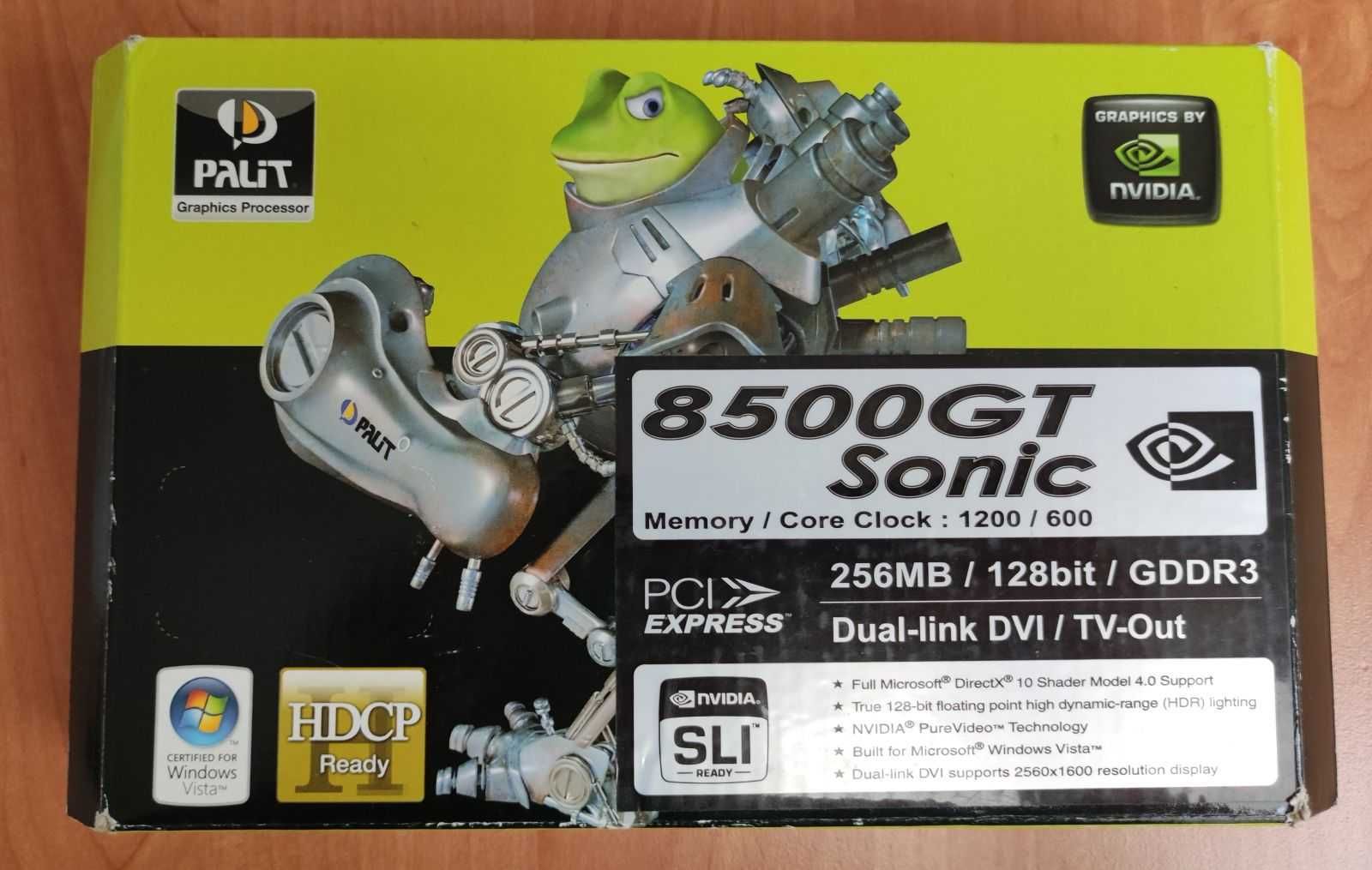 Karta graficzna GeForce 8500 GT 256MB PCI-E 256MB DDR3 128bit TV DVI