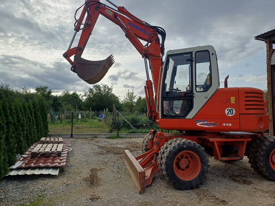 Minikoparka kołowa 9ton mini koparka kołówka komatsu FAI/PW95  perkins