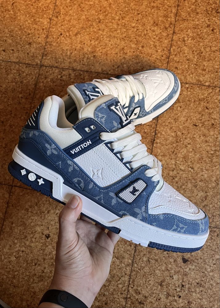 LV Trainer Denim Blue