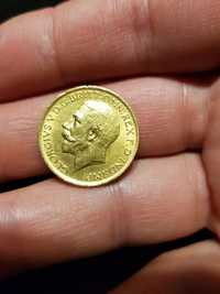 Золотая монета Король Георгий V 1915г