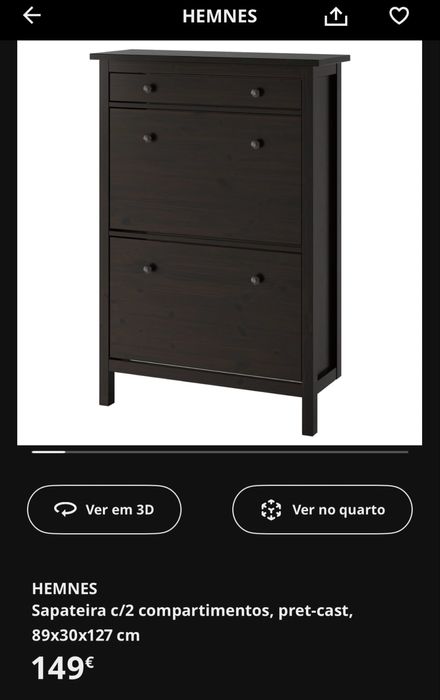 Sapateira Hemnes-Ikea