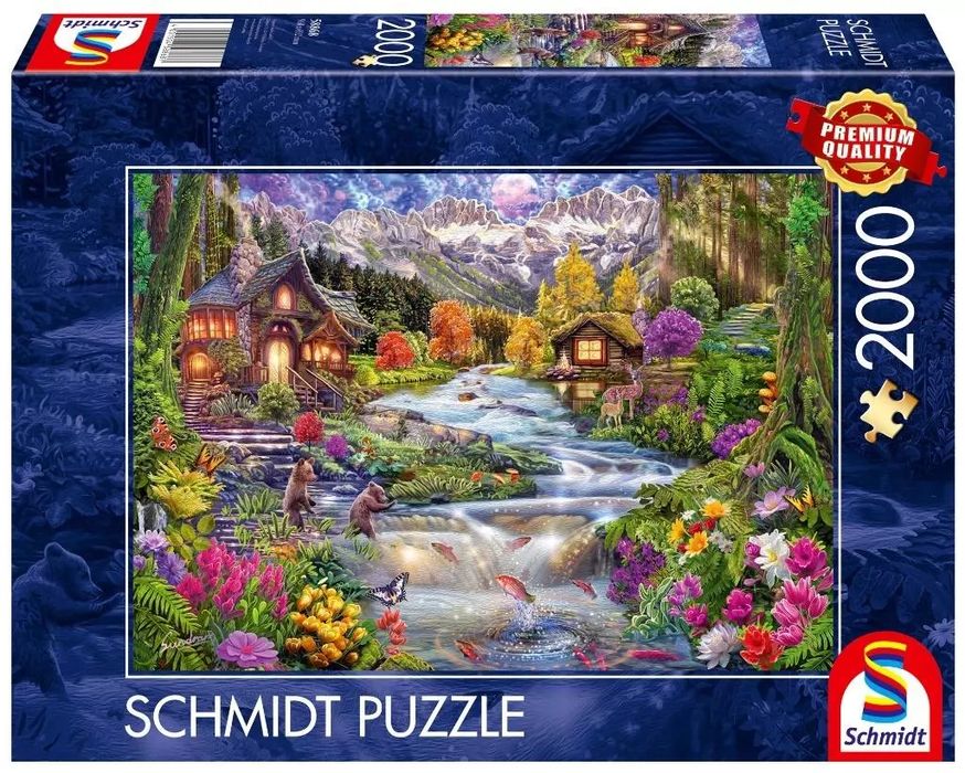 Puzzle PQ 2000 Rzeka w górach G3. Schmidt