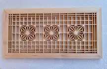 Painel decorativo, arte japonesa kumiko - Asa-no-ha