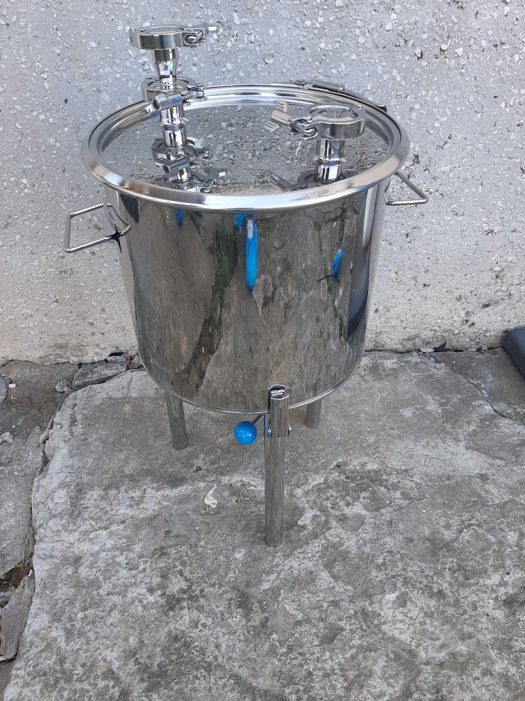 Zbiornik stalowy 20 l, stal kwasoodporna