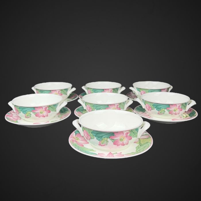 Bulionówki ze spodkami Villeroy & Boch Jade B5/110624