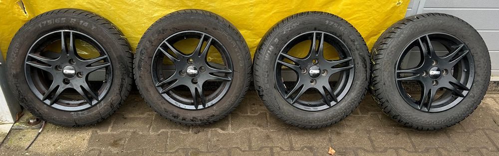 Felgi Aluminiowe CMS 14'' 4x100 5,5JX14H2 ET 35 + Opony 175/65 R14 T
