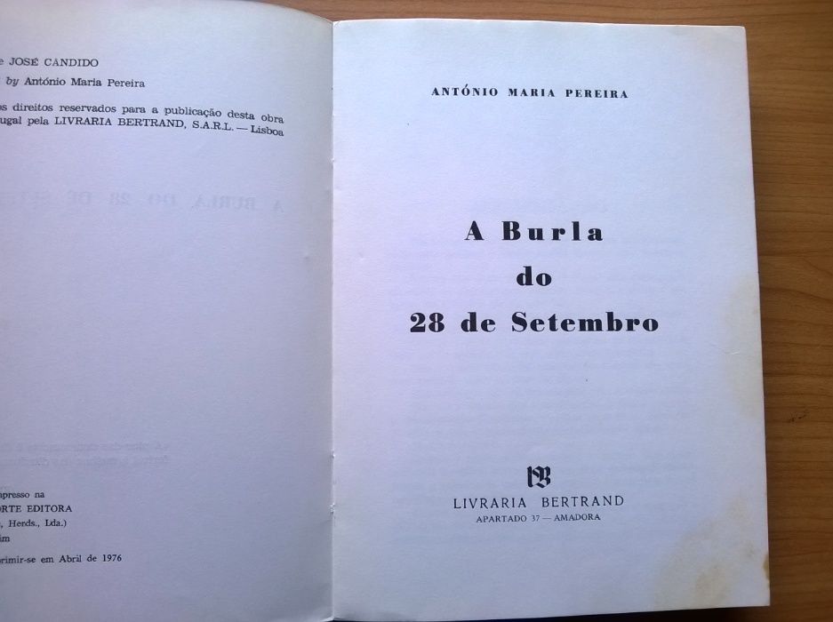 A Burla do 28 de Setembro de 1974 (e outro) - (portes grátis)