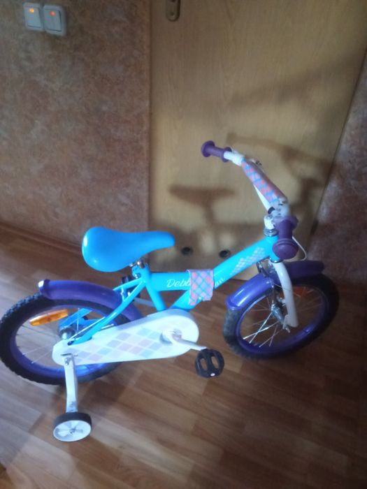 Дитячий велосипед, ровер зайчик детский з допоміжними колесами