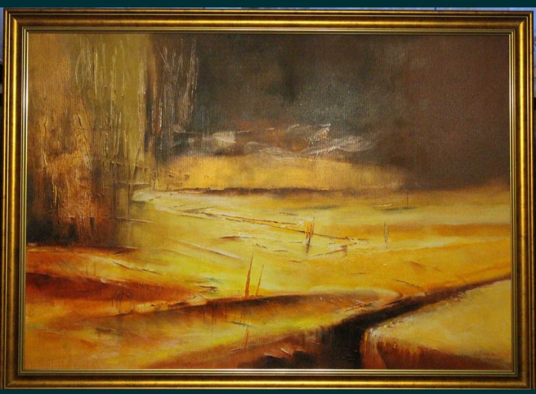Marian Osiecki pałacowy obraz, 136/108cm.