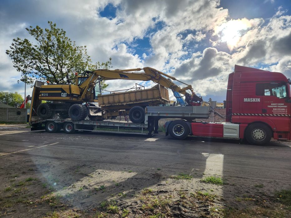 Transport ciężarowy niskopodwozie, pomoc drogowa, laweta, wywrotka