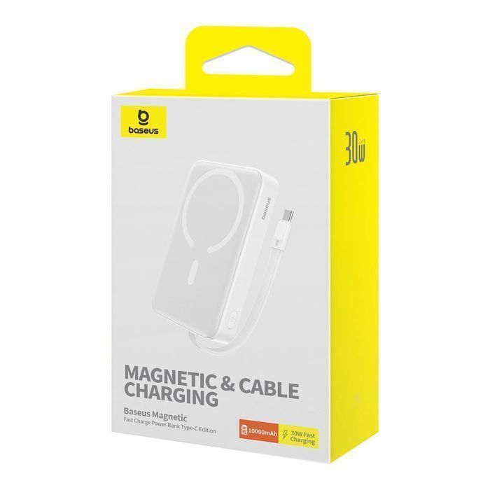 Powerbank Baseus Magnetic Mini MagSafe 10000mAh 30W - Biały