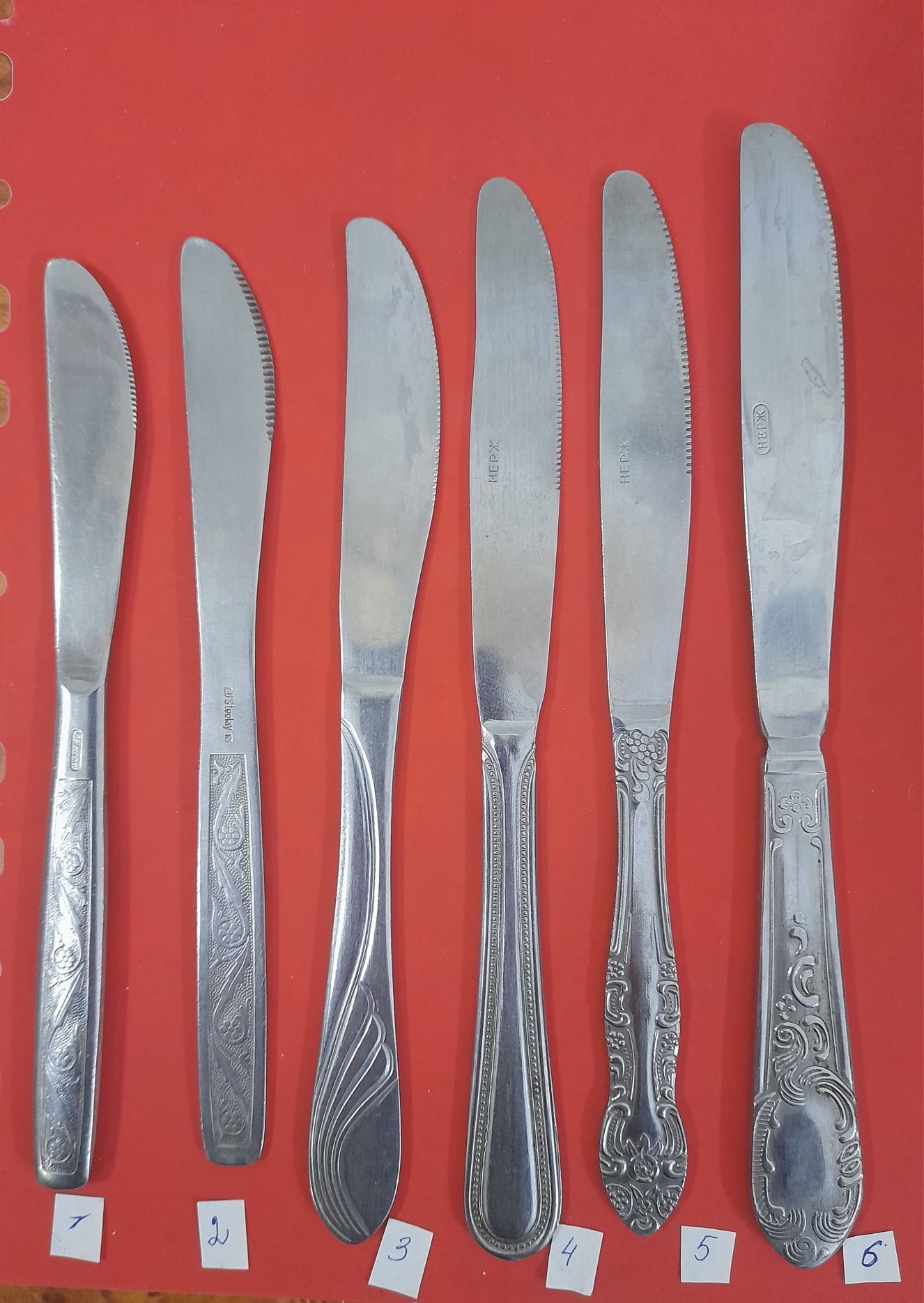 Ножі столові з нержавійки