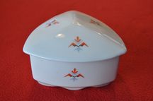 Pojemnik porcelanowy, bombonierka BAVARIA, antyk Art Deco