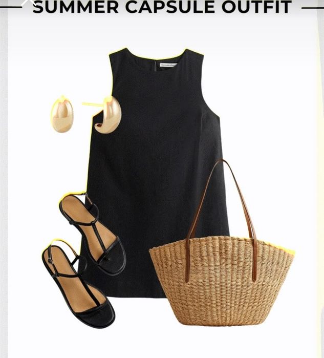 Mała Czarna , klasyczna sukienka rozm 42 , L, XL ,len i wiskoza