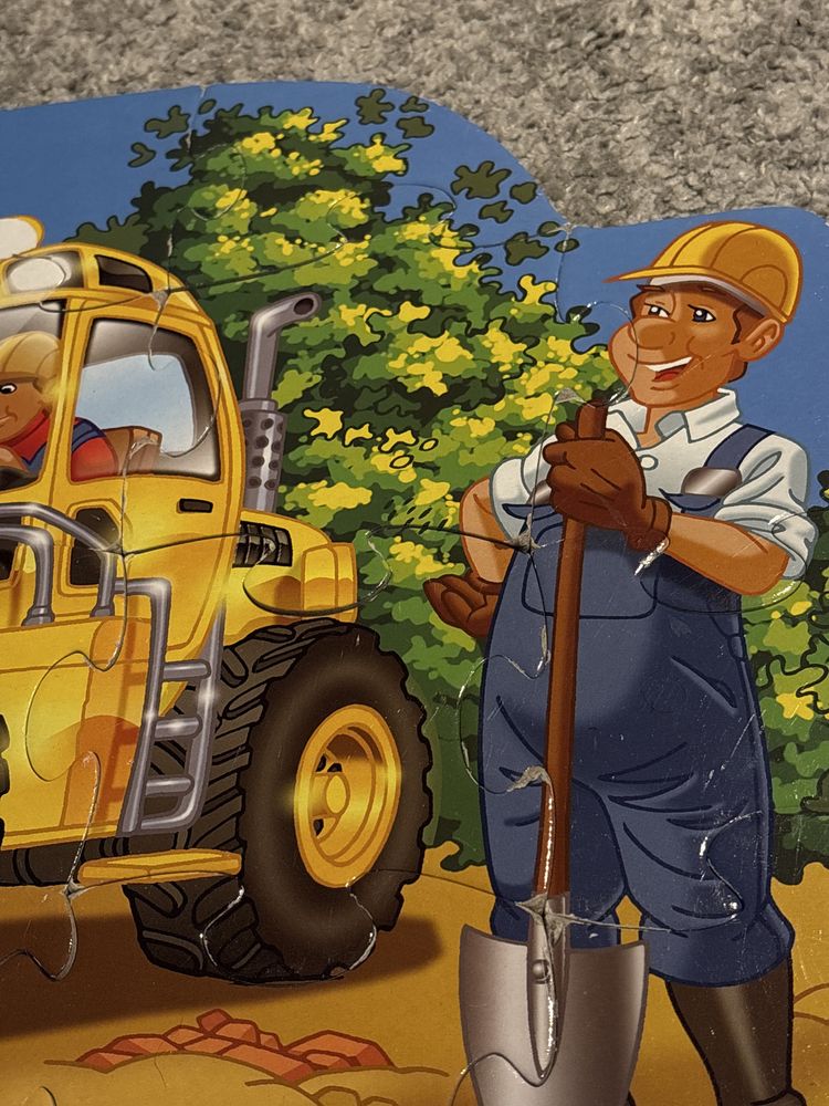 Puzzle Koparka 20 dużych elementów